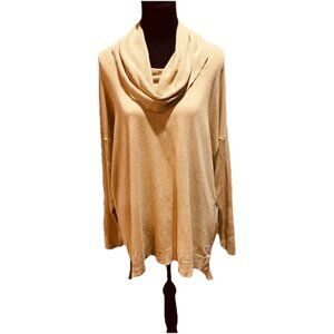 Est 1946 Womens Tan Turtle Neck Long Sleeve Soft Stretchy Size XL